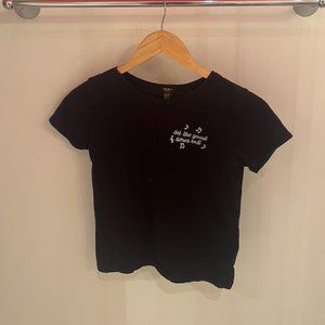 Forever 21 'let the good times roll' t-shirt in black